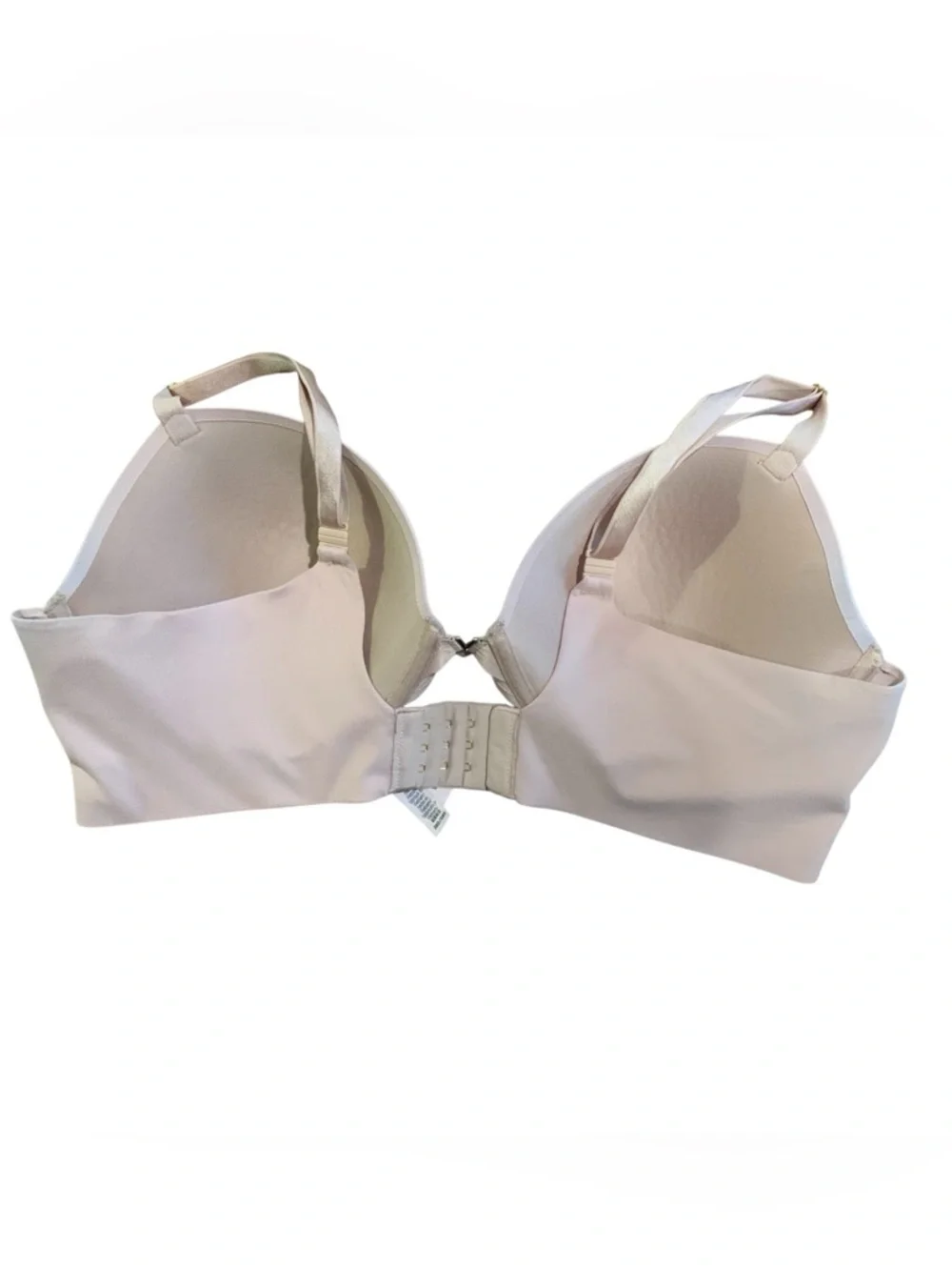 Victoria’s Secret Pink/Nude Push Up Bra with Gold V Accent 38D - Picture 9 of 10